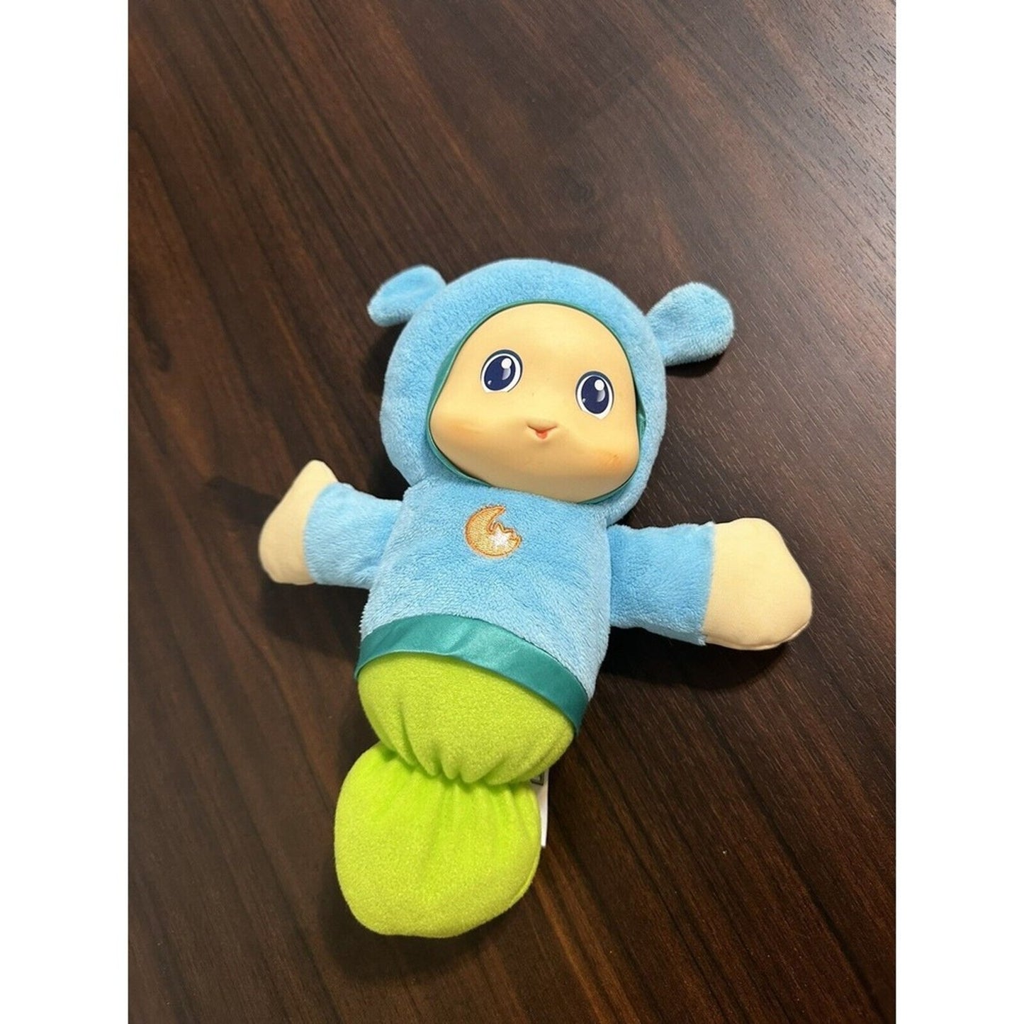 Playskool Hasbro 2017 Blue Lullaby Gloworm Musical Night Light Plush Toy Tested