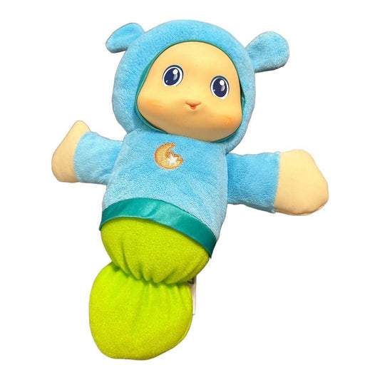 Playskool Hasbro 2017 Blue Lullaby Gloworm Musical Night Light Plush Toy Tested