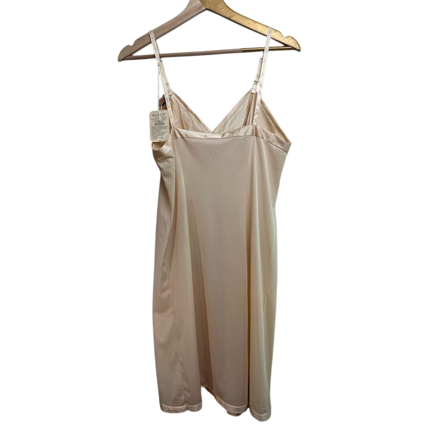 Vintage Vanity Fair Women's Beige Slip Dress Size 34 Mid-long Nylon NWT USA Made