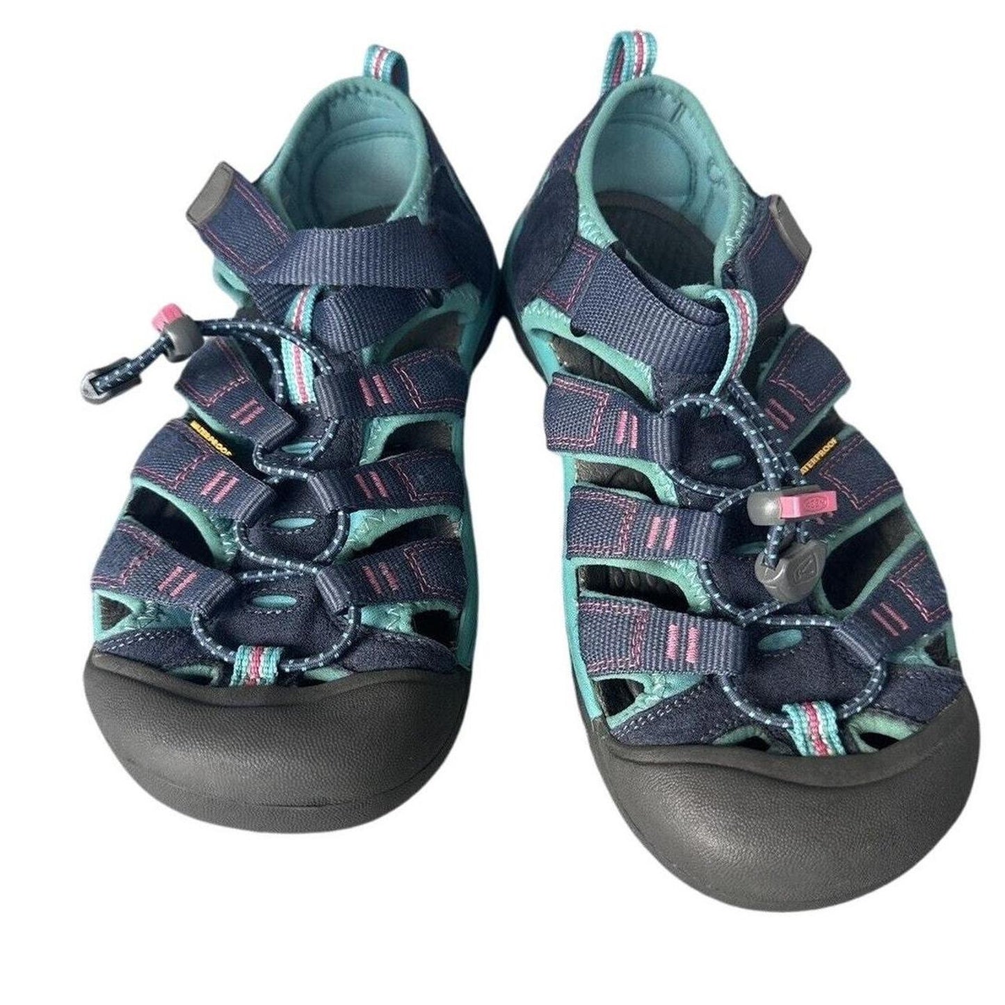 Keen Women's Newport H2 Sport Sandals - Navy Blue/Gray - Size 5 - Outdoor Water Shoes Bungee