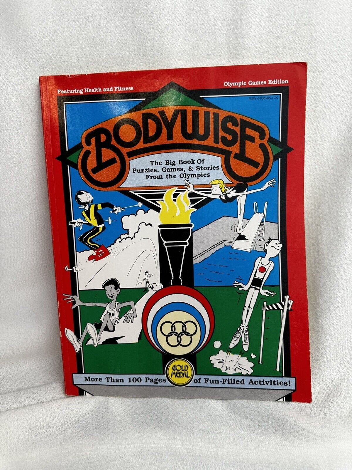 1983 Bodywise  The Big Book of Puzzles, Games  Stories from the Olympics - GOOD