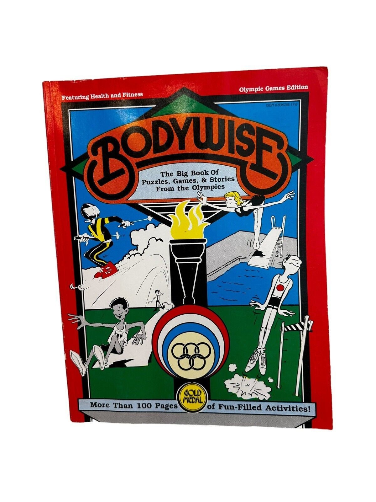 1983 Bodywise  The Big Book of Puzzles, Games  Stories from the Olympics - GOOD