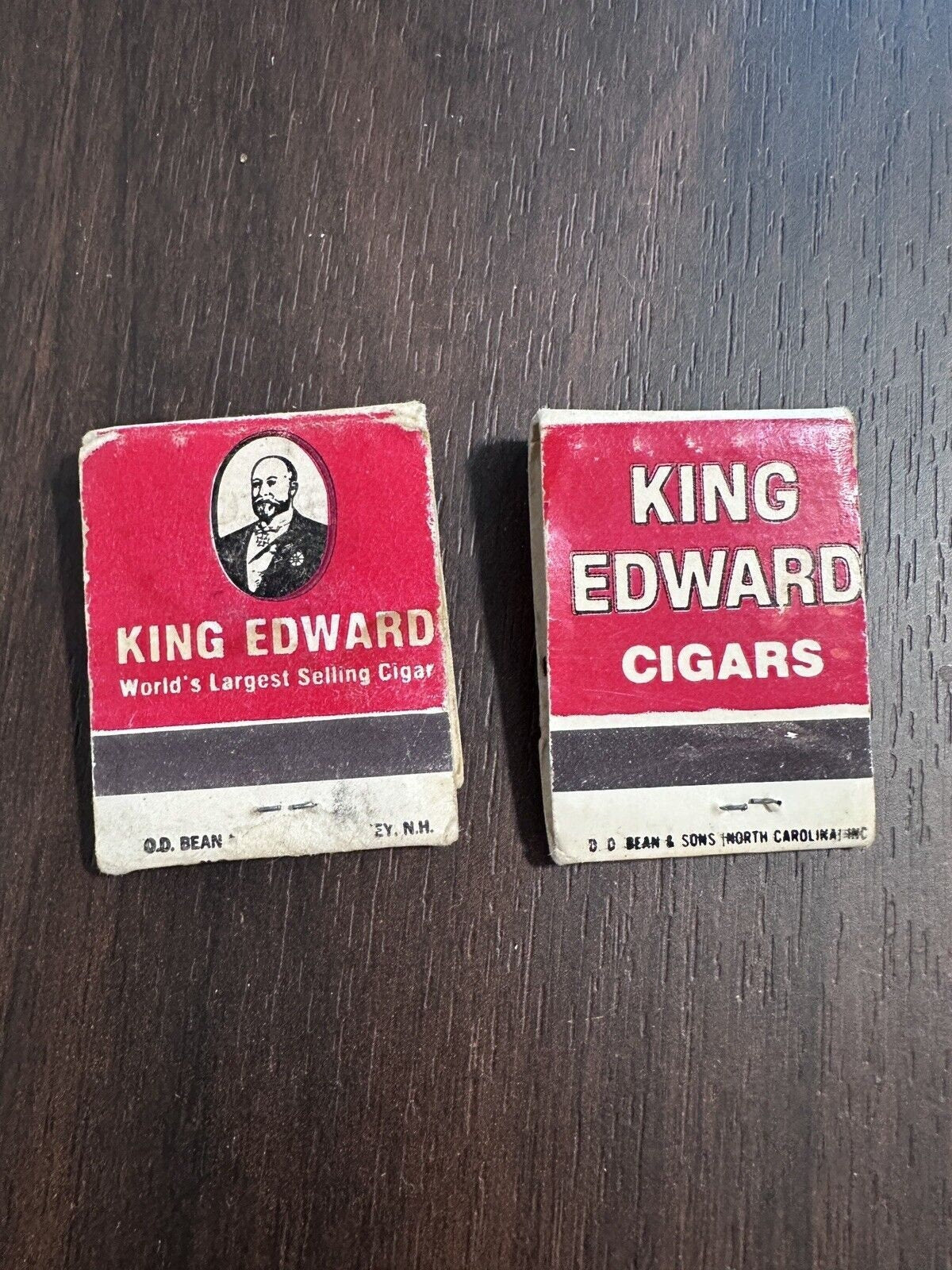 King Edward Cigars Americas Largest Selling Brand Matchbooks 1979